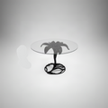 Arthur Court Gilt Aluminum Lily Dining Table