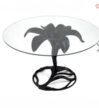 Arthur Court Gilt Aluminum Lily Dining Table