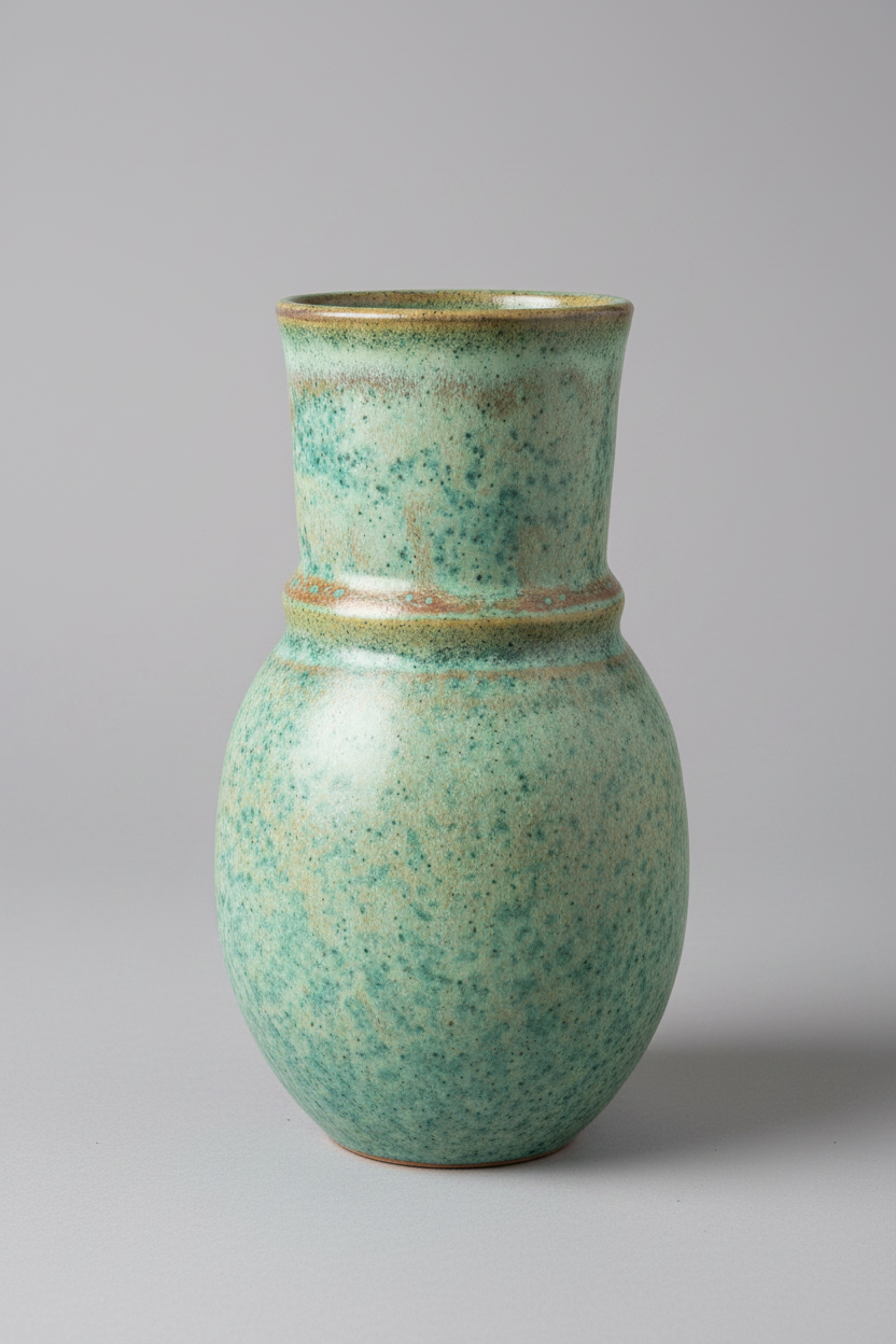 Teal Studio Pottery Vase