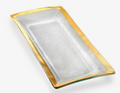 Annieglass Roman Antique Gold Appetizer Tray