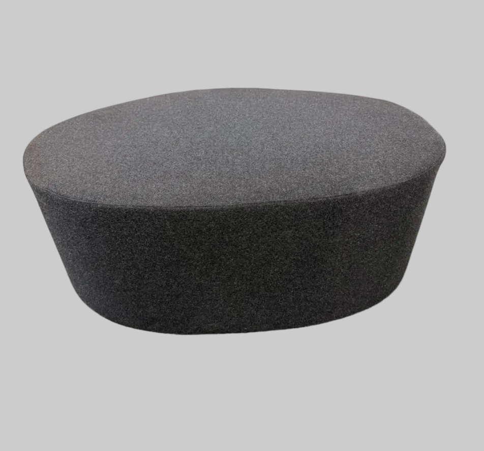 Blu Dot Swole Gray Felt Ottoman, Large