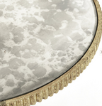 Ballard Designs Loren Side Table in Gold with Vintage Mirror Tops