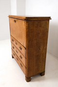 ANTIQUE 19TH C. SWEDISH BURLWOOD SECRETARY DESK