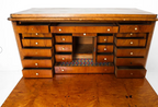 ANTIQUE 19TH C. SWEDISH BURLWOOD SECRETARY DESK