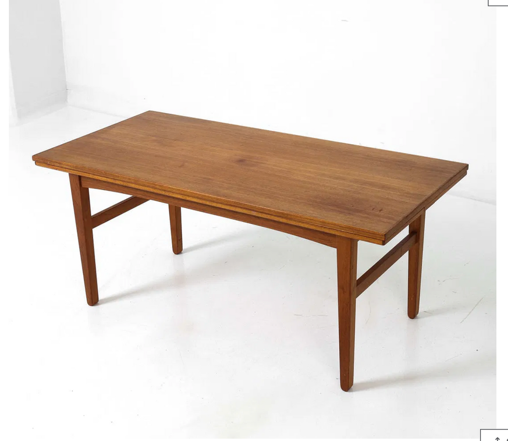 MID-CENTURY DANISH TEAK EXTENDING COFFEE TABLE