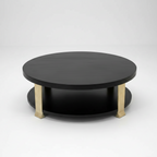 CONTEMPORARY EBONIZED COFFEE TABLE