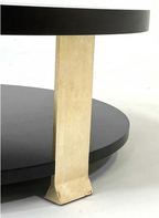 CONTEMPORARY EBONIZED COFFEE TABLE