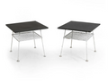 PAIR WOODARD SCULPTURA OCCASIONAL SIDE TABLES