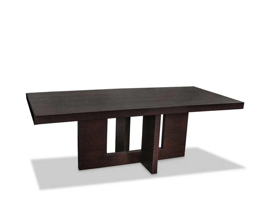 Contemporary Espresso Wood Dining Table