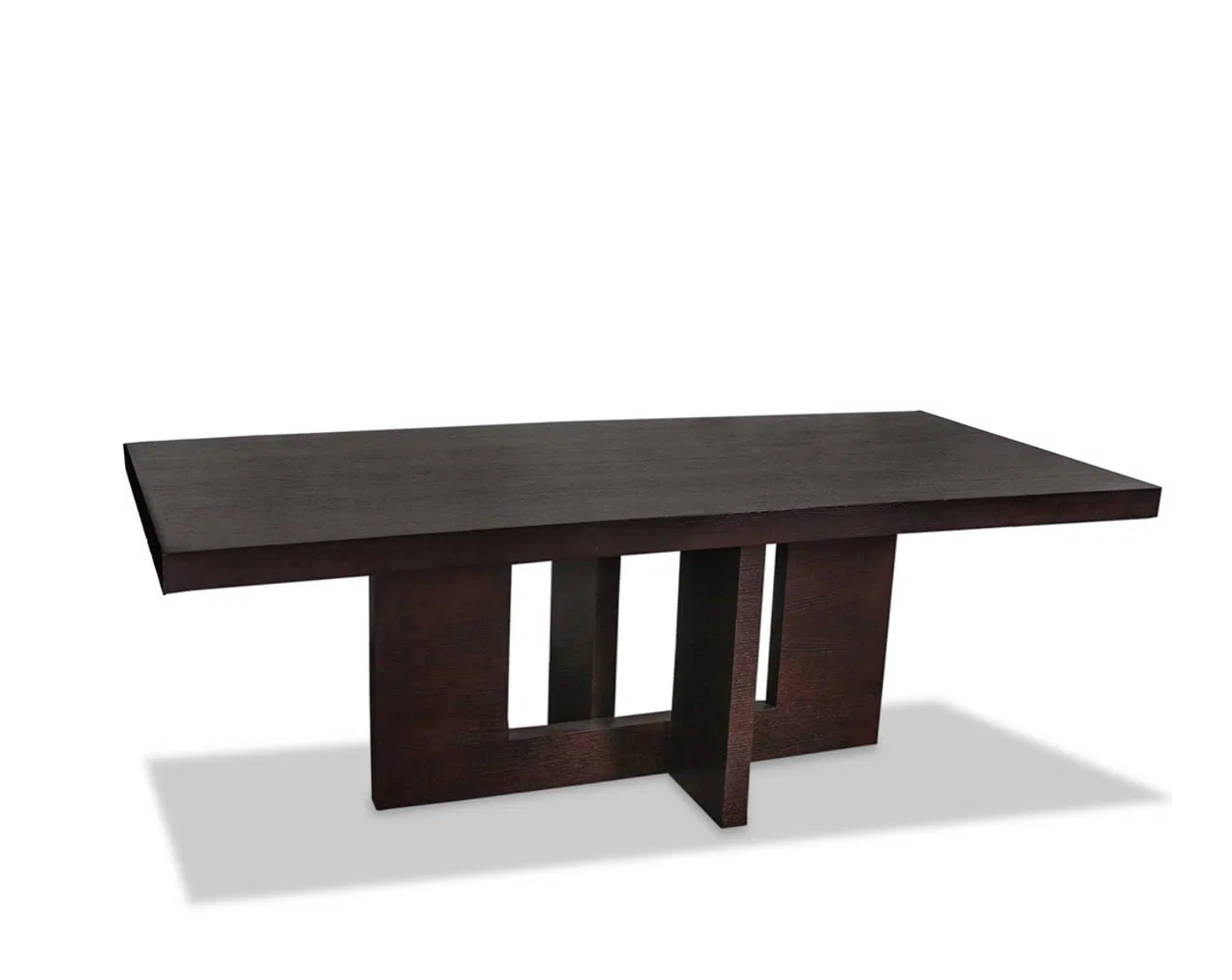 Contemporary Espresso Wood Dining Table