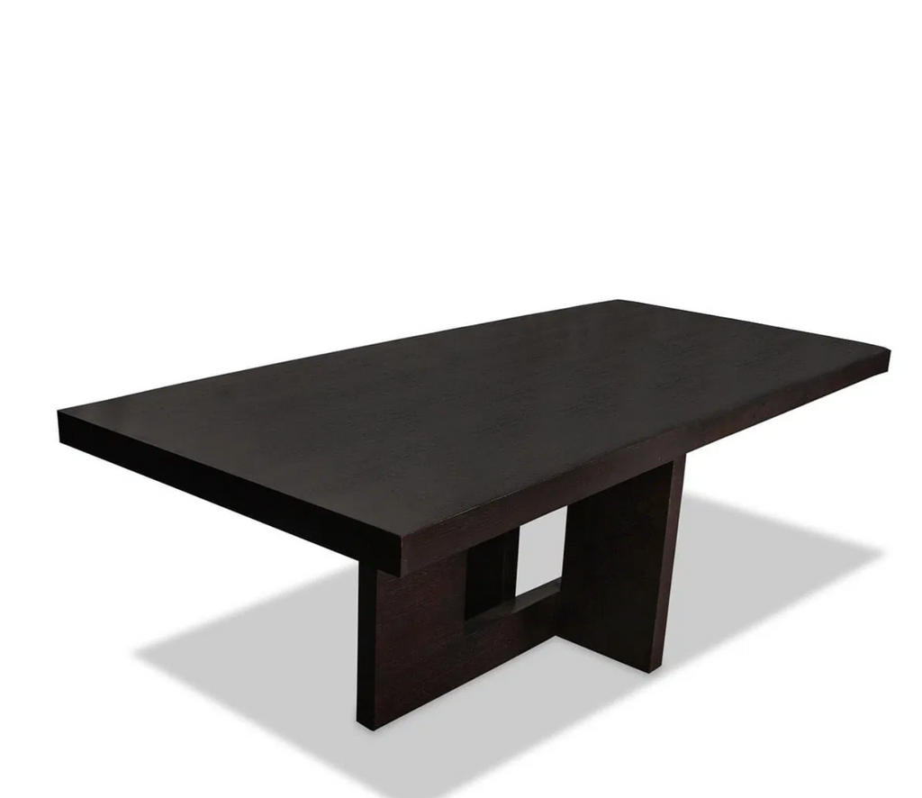Contemporary Espresso Wood Dining Table