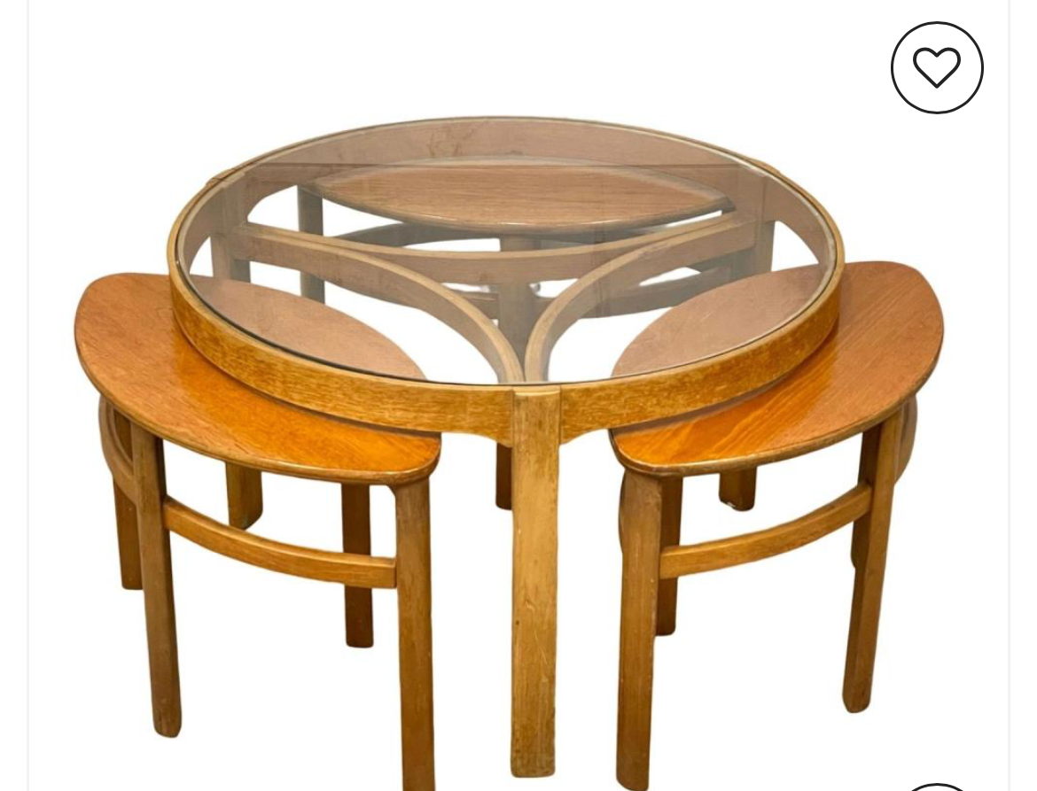 Nathan Trinity Nesting Table circa 1960