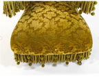 NAPOLEAON III STYLE EUROPEAN MOHAIR LOUNGE CHAIR