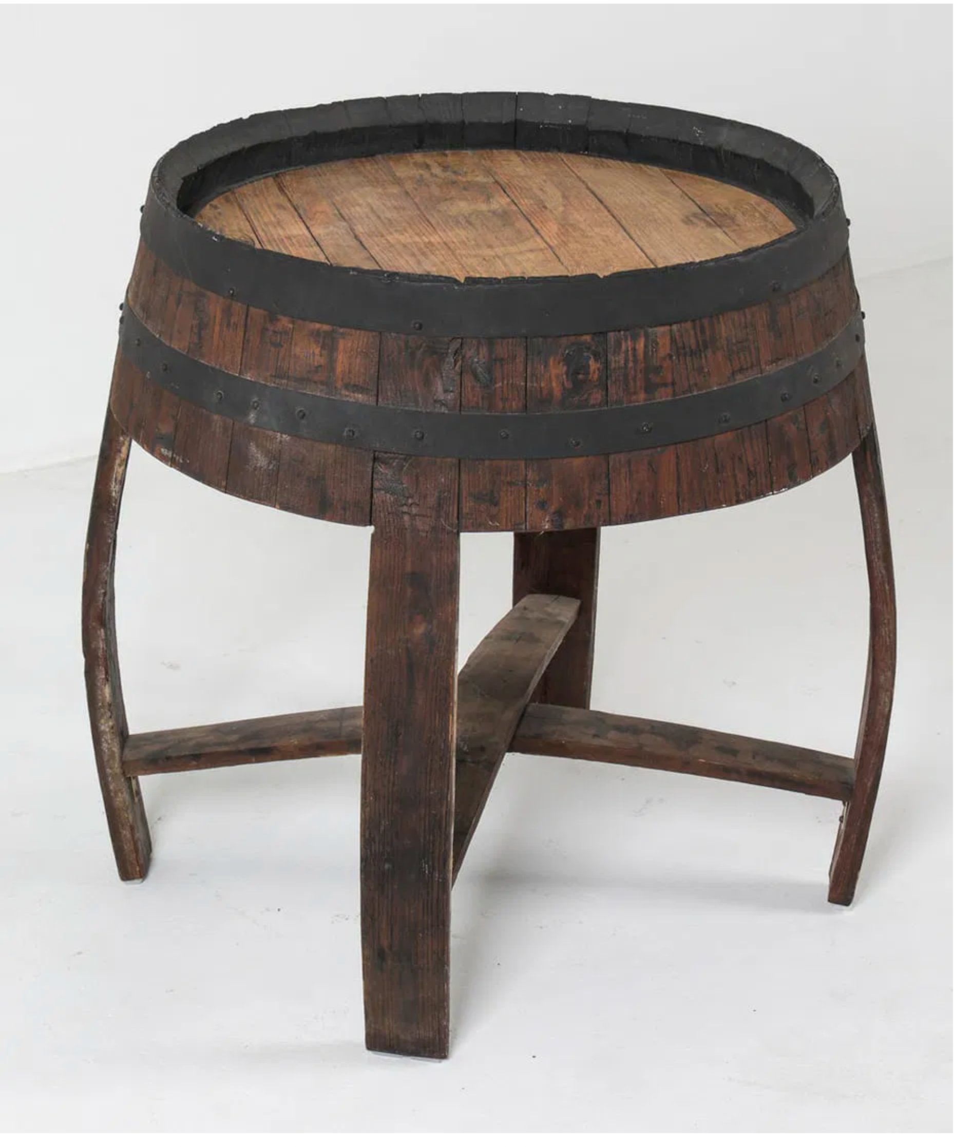 SCANDINAVIAN WHISKY BARREL SIDE TABLE