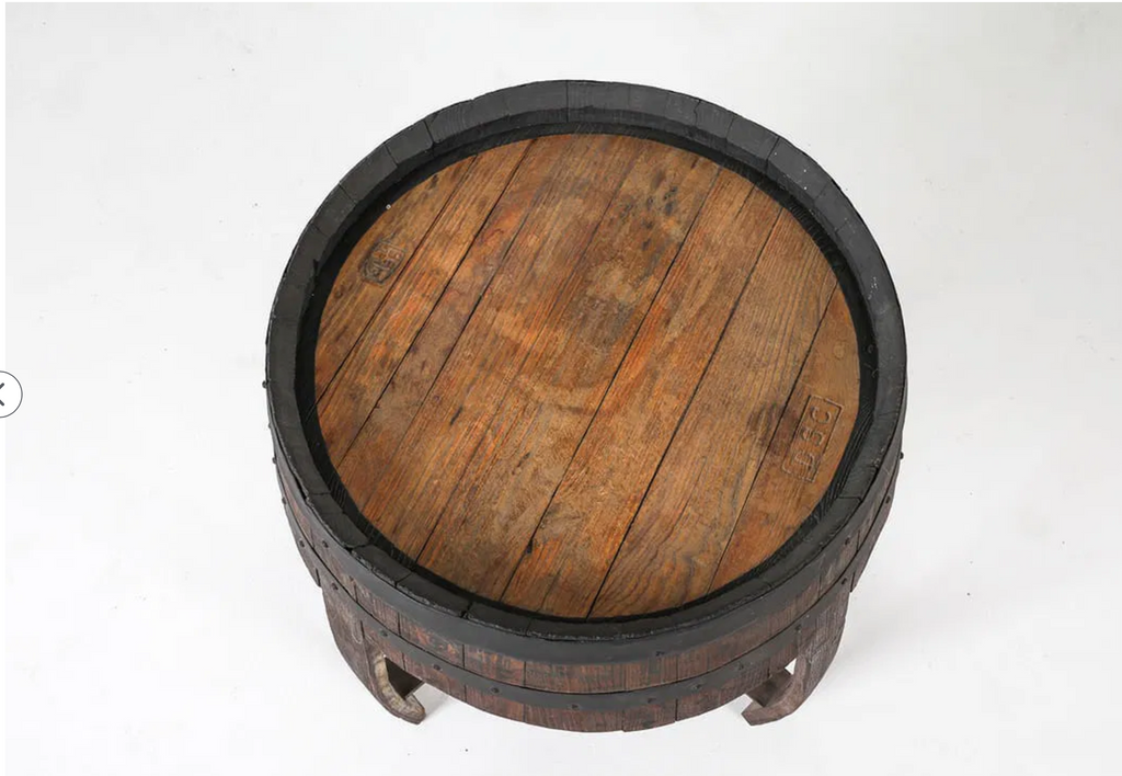 SCANDINAVIAN WHISKY BARREL SIDE TABLE