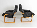 SKIPPER LEATHER LOUNGE CHAIRS 1970S