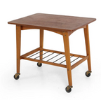 JENSEN STYLE DANISH TEAK SIDE TABLE C. 1960S