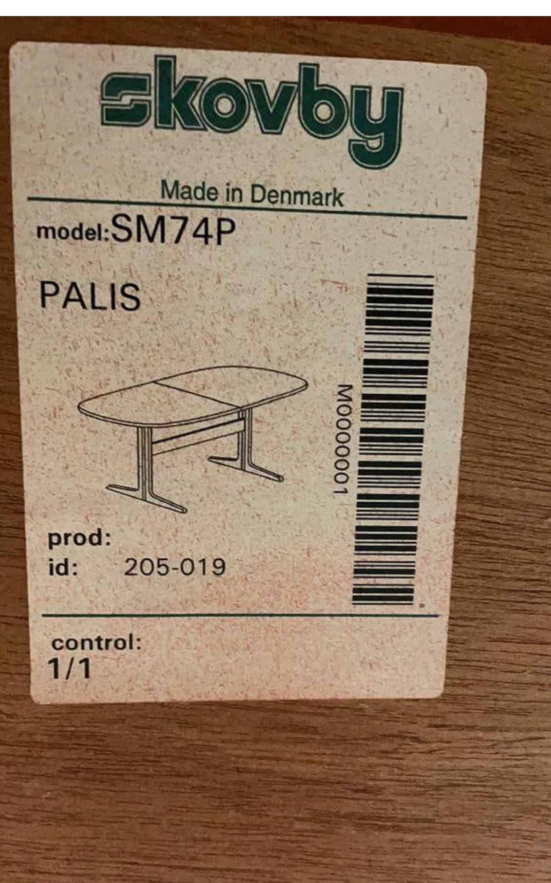 Skobvy Danish Expanding Dining Table