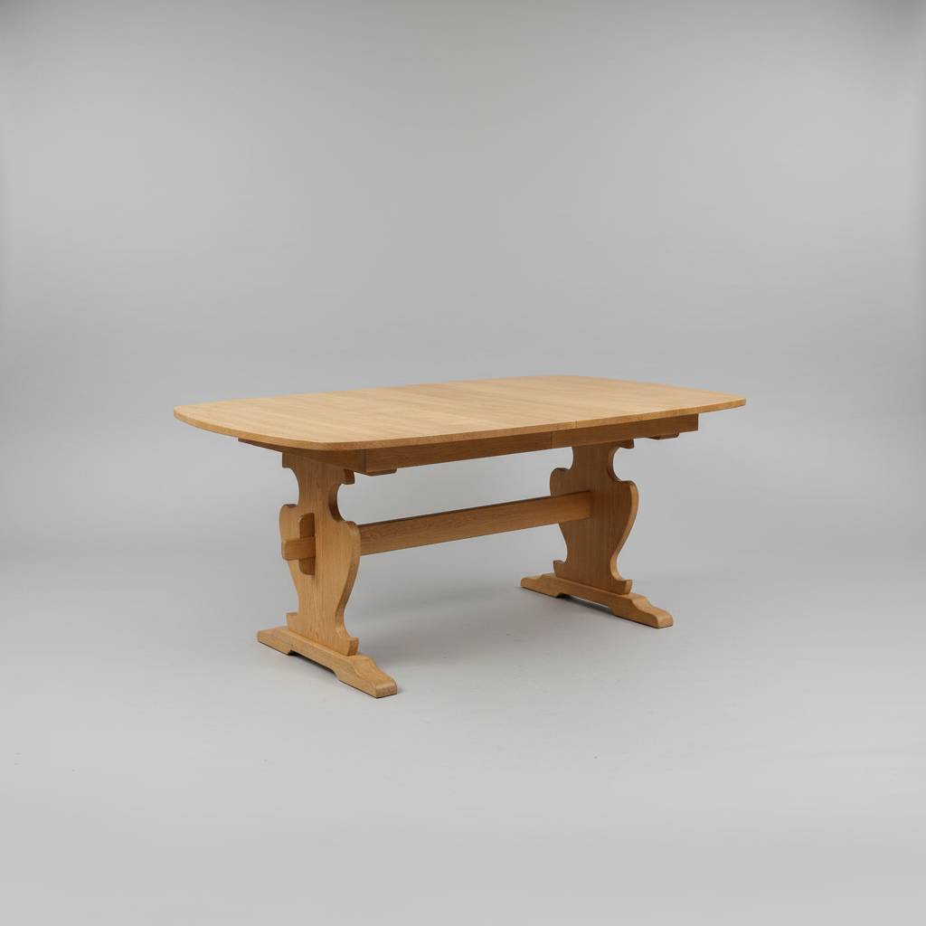 HENNING KJAERNULF STYLE DANISH OAK DINING TABLE