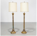 Brass Column Floor Lamps