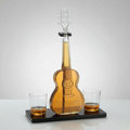 Guitar Decanter/Rocks Glasses Set