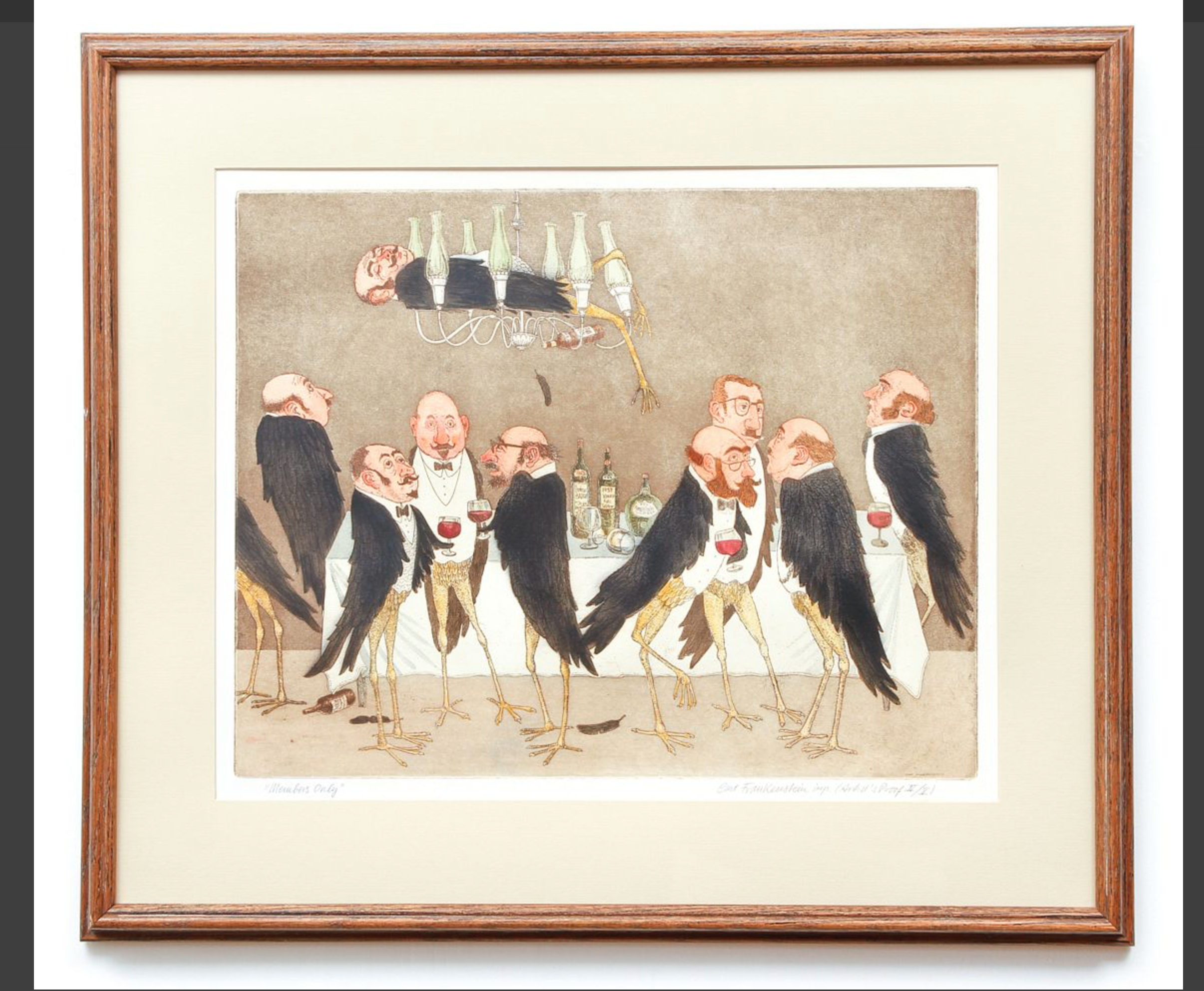 Curt Frankenstein "Members Only" Signed 28x25