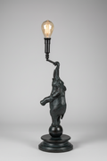 Maitland Smith Bronze Elephant Lamp
