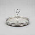 Jean Crouset French Silver and Crystal Platter