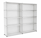 1960's Haller USM Shelving 60"W x 76" H x14"D