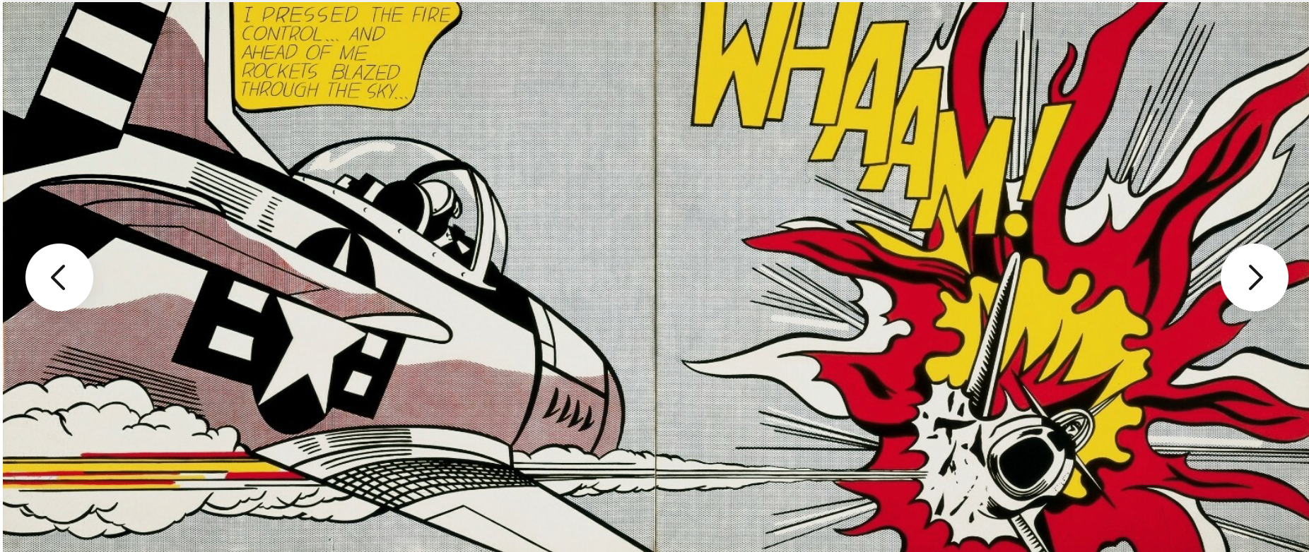 Whaam! Diptych by Roy Lichtenstein 30 x 27.5