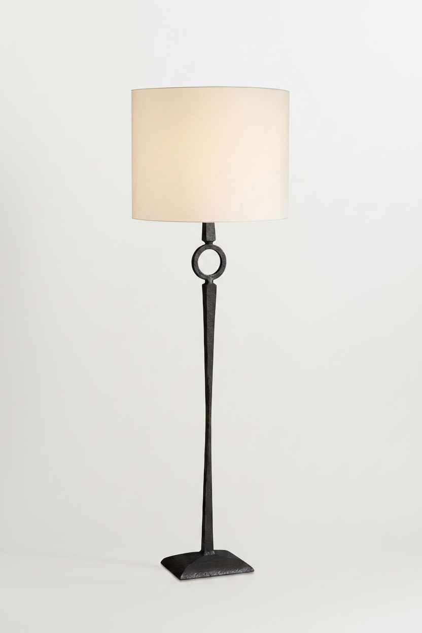 Restoration Hardware Bronze Ring Floor Lamp