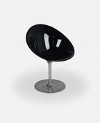 Black EroS Swivel Chair by Philippe Starck for Kartell