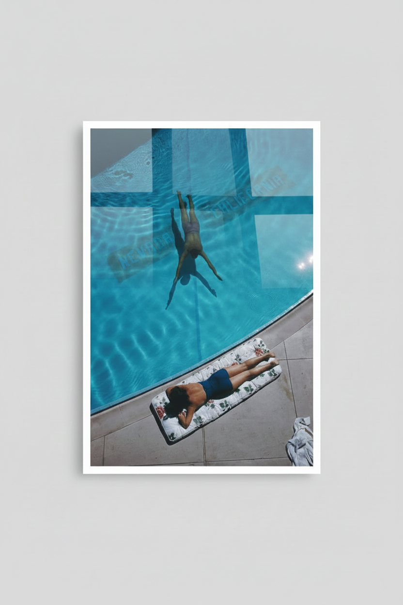 Slim Aarons Swimmer and Sunbather 32x48