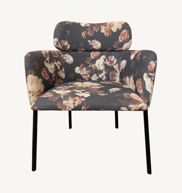 CB2 Azalea Floral Dining Chairs set of 4