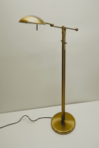 Vintage Brass Holtkotter Swing Arm Floor Lamp, 1970s