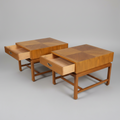 1950's America of Martinsville Nightstands-a Pair 22”w x 28.25”d x 20.75”