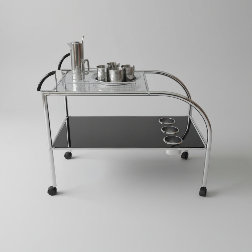Bauhaus Italian Bar Cart c. 1970
