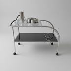 Bauhaus Italian Bar Cart c. 1970