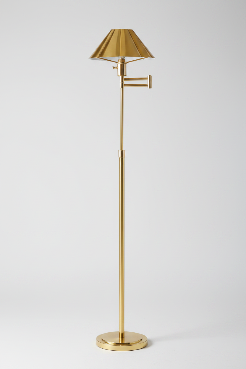 Serena & Lily Brass Floor Swing Lamp