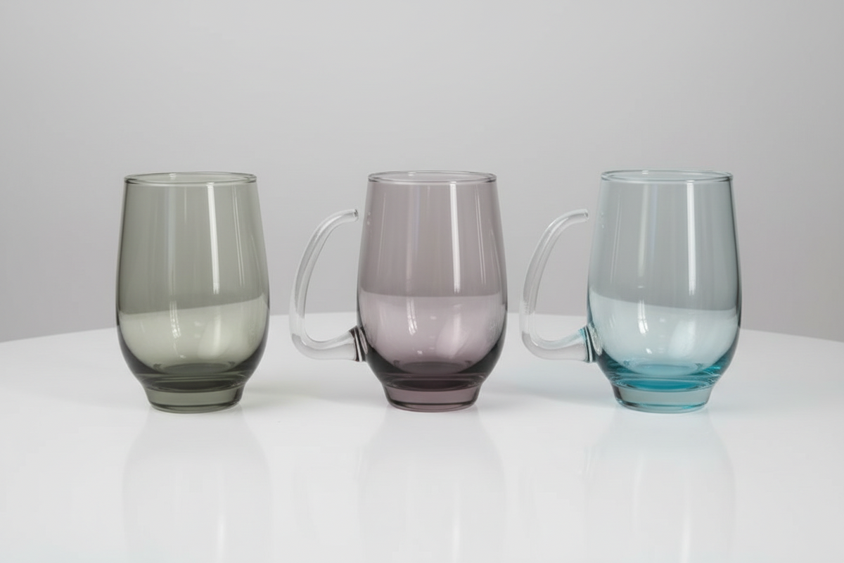 Libbey Tempo Colored Glass Mugs c. 1970