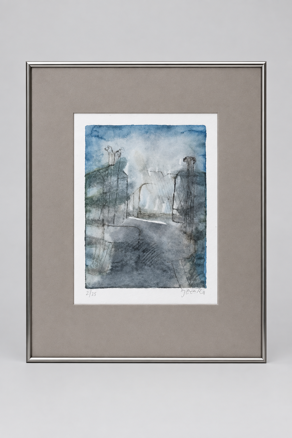 Original Jerzy Stajuda Paintings Signed, Dated and Coded Collection of 4