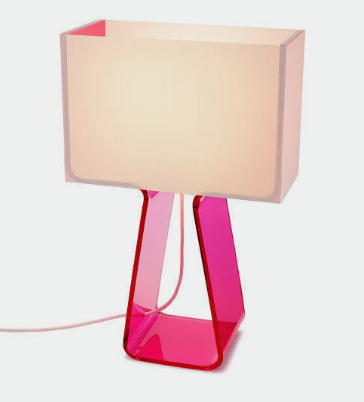Tube Top Colors Lamp by Pablo Design in Hot Pink