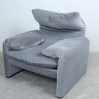 1970s Model 675 Maralunga Armchair for Cassina