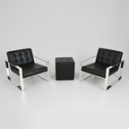 Pair of Modani Rivoli Armchairs & Ottoman