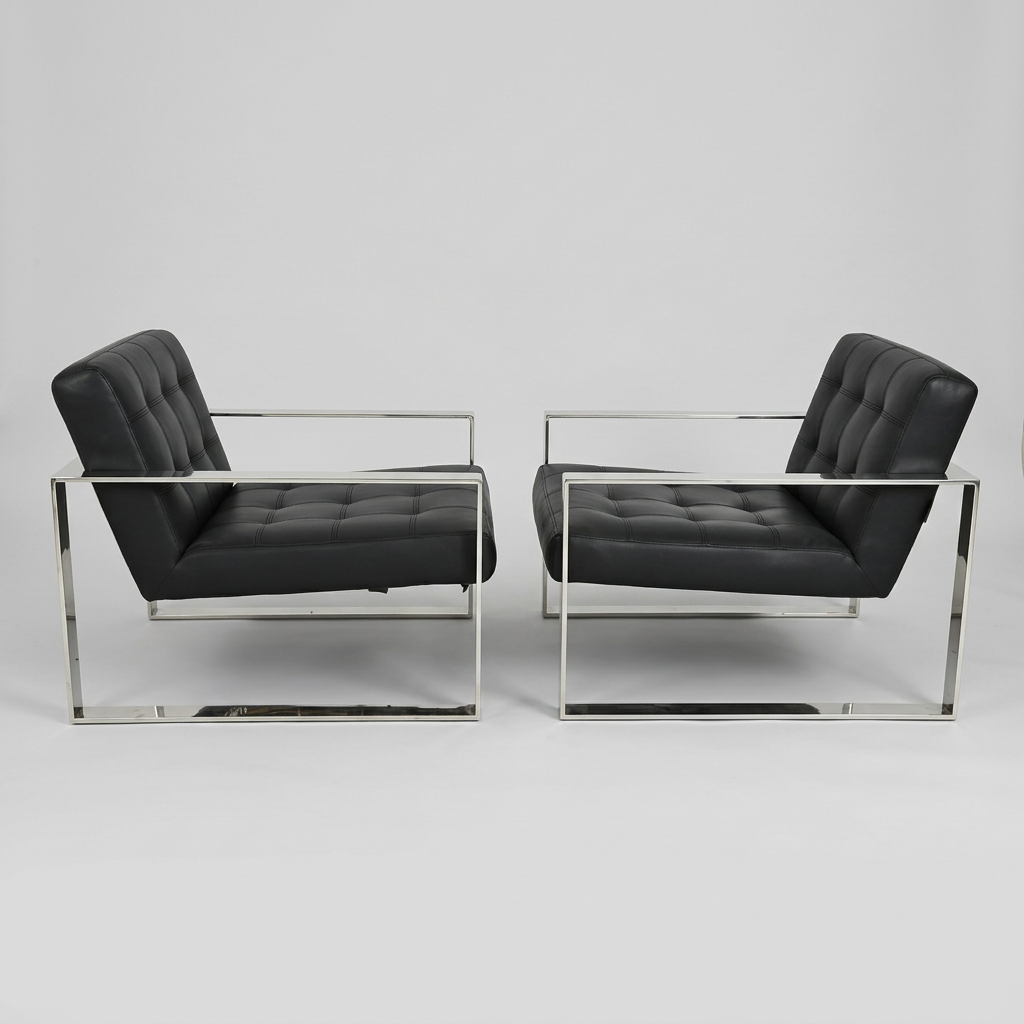 Pair of Modani Rivoli Armchairs & Ottoman