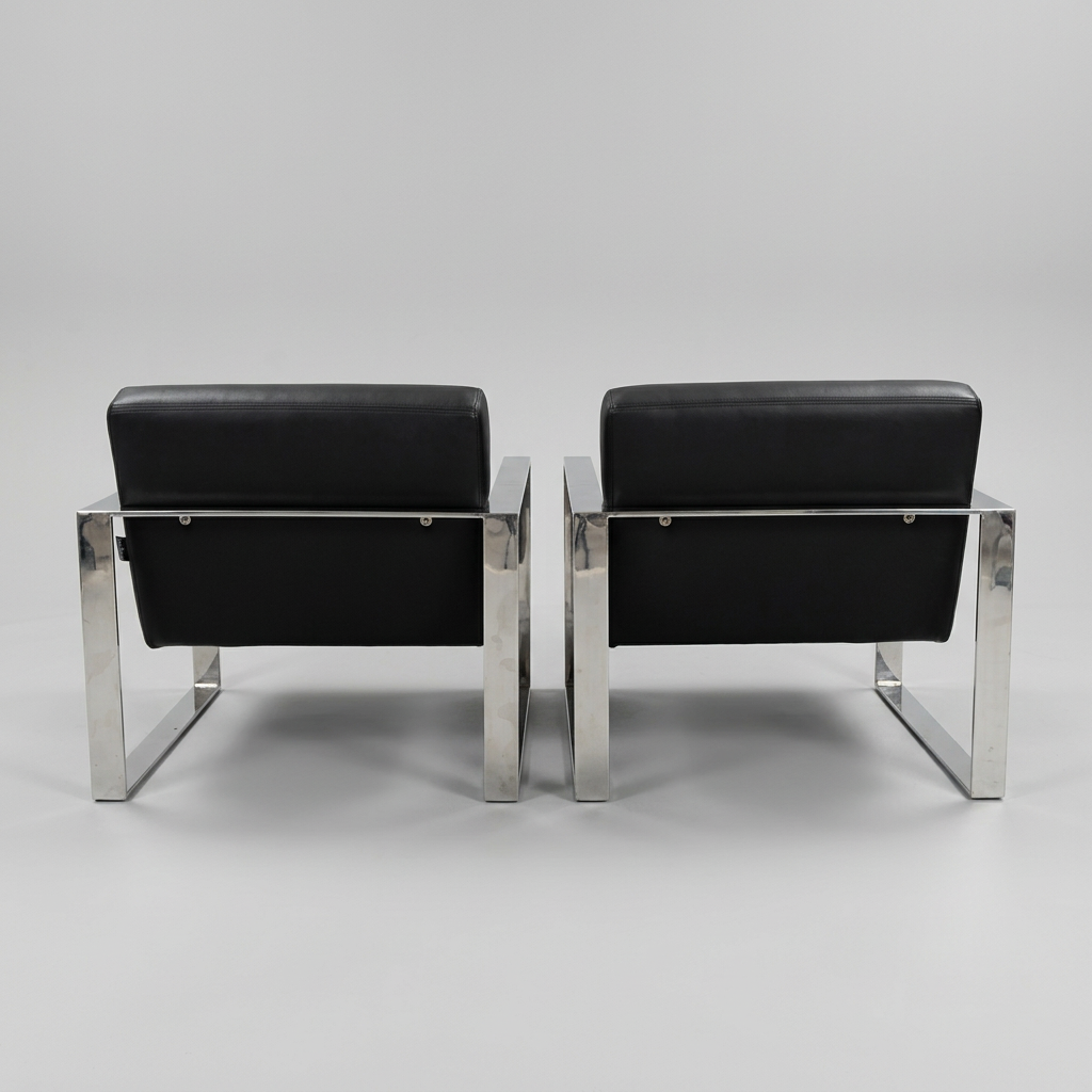 Pair of Modani Rivoli Armchairs & Ottoman