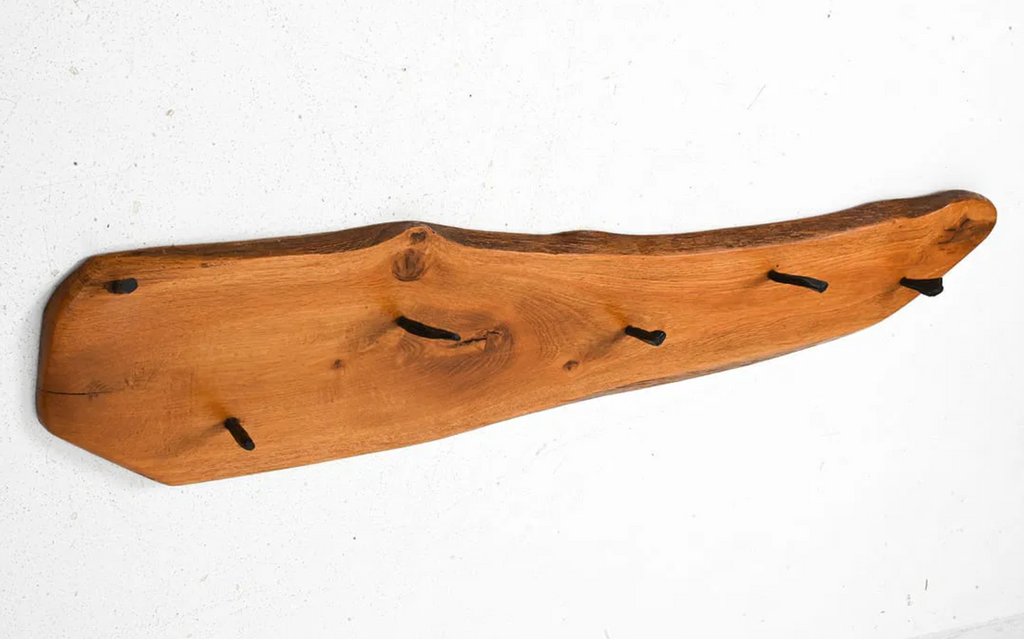 Live Edge Wood Hanging Coat Rack