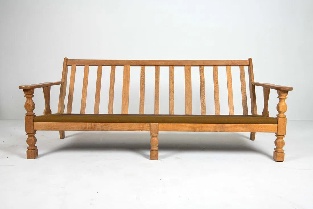 HENNING KJEARNULF STYLE DANISH OAK SOFA