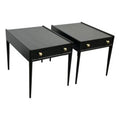 John Stewart Black Side Tables or Nightstands