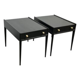 John Stewart Black Side Tables or Nightstands